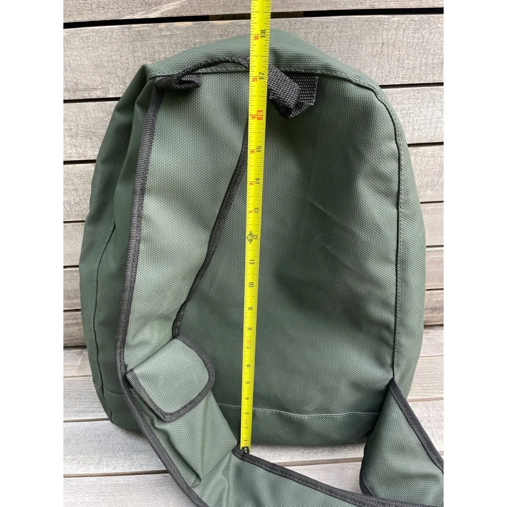 Vintage Hugo Boss Green Canvas Sling Bag Mens Messenger Crossbody Backpack Olive